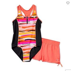 ZeroXposur Big Girls One Piece+Cover-Ups